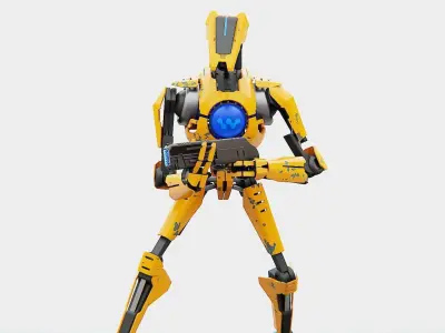 BATTLE DROID RX-3000  RIGGED 3D model