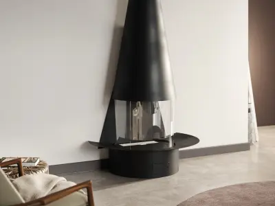 Filiofocus Mural Gas Fireplace 3D model