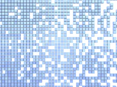 Pixel Composition Background v1 003 Low-poly 3D model