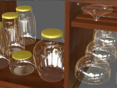 wooden wine rack 3D model