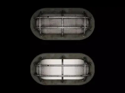 Bunker Light Low-poly 3D model