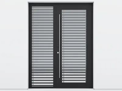 Aluminium door 129 3D model