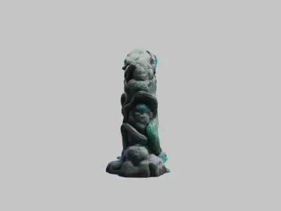 Mystical Stone Portal 3D Model 3D model