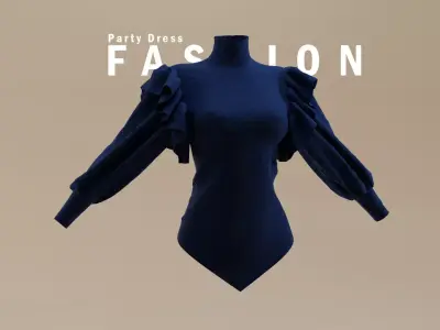 FAMALE OUTFIT 3D model 3D model