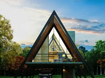 Cabin Triangle 3D model