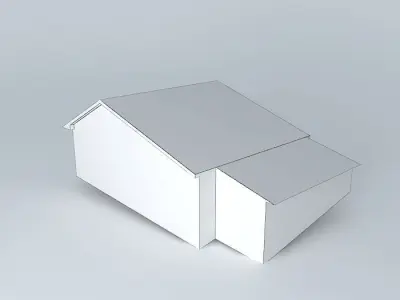 house with corrugated metal roof Free 3D model