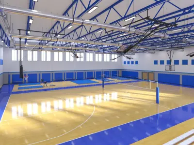  Basketball and Gymnastic Gym 