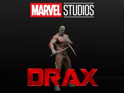 Drax The Destroyer Low-poly 3D model