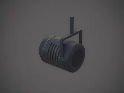 Spotlight and Structure Free low-poly 3D model