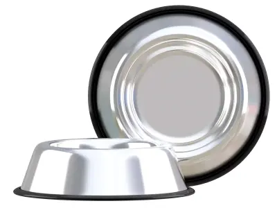 Stainless Steel Dog Bowl 3D model