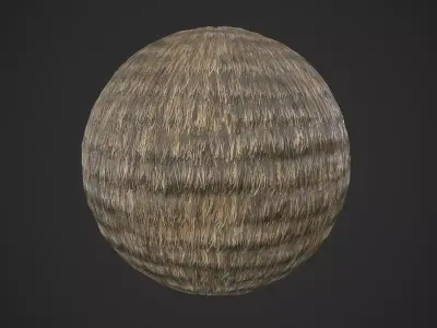 Straw Thatch Material Texture