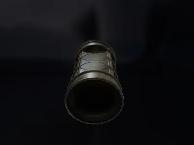 Medieval Lantern 02 Low-poly 3D model