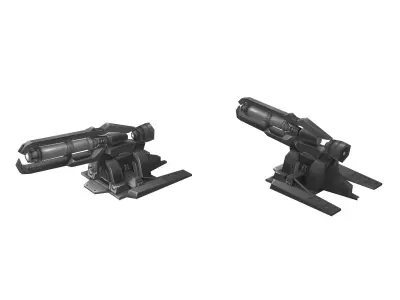 Rotating Fort - Common Fortress 02 3D model