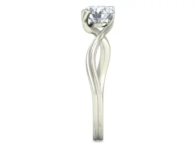 Women Ring  Render 3dm STL OBJ FBX Details 3D print model 342