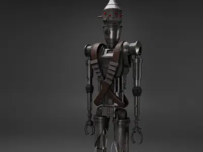 IG Assassin Droid and Blaster 3D model