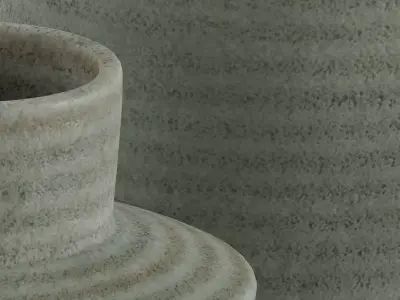 Cadeau Large Green Ceramic Vase 3D model