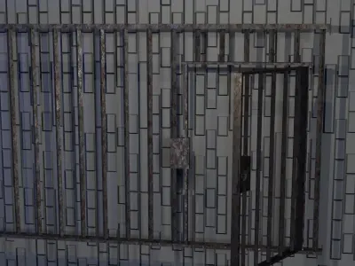 Reja carcelaria - Ready For Games-Animations Free low-poly 3D model