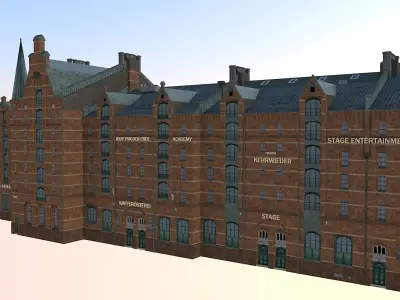 Speicherstadt Hamburg Block D 3D model