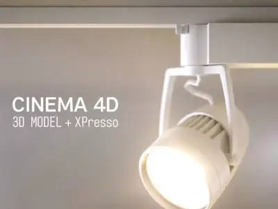 LED SPOT LIGHT - C4D XPresso  3D model