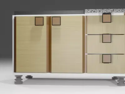 washbasin table Low-poly 3D model