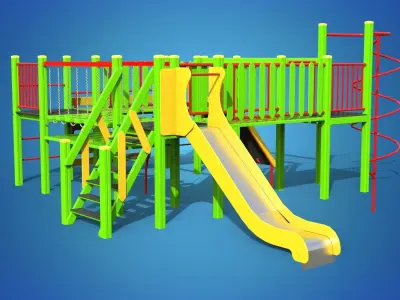 Playground for kids 3D model