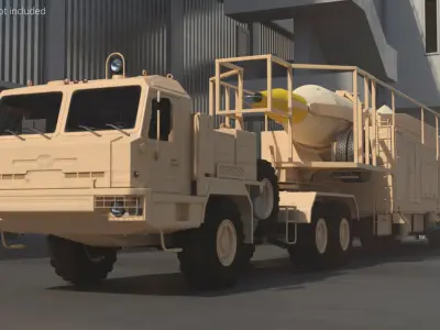  Sejjil Ballistic Missile with BAZ 64022 Hauler 