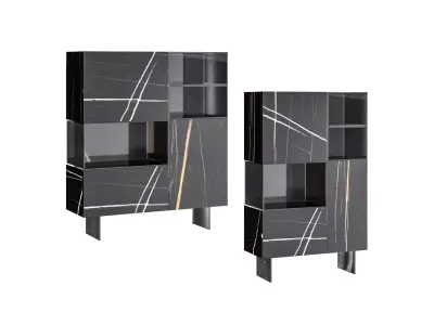 36e8 Glass Sideboard 02 3D model