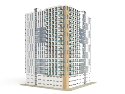 Mixed Use Building 4 3D model