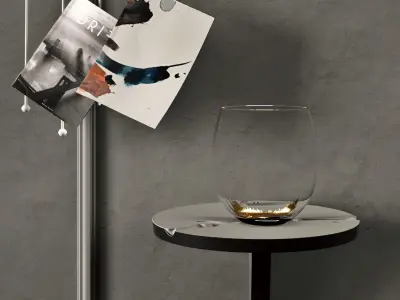 HANNE ENEMARK Gold Spill Vase 3D model