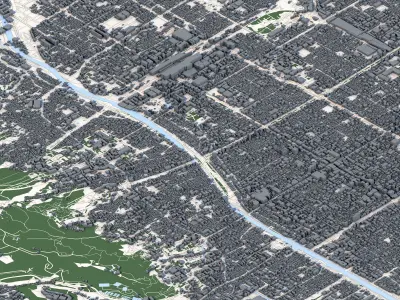 Kyoto City Japan 3D model