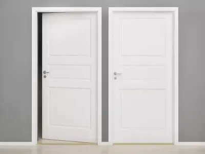Interior door 01 3D model