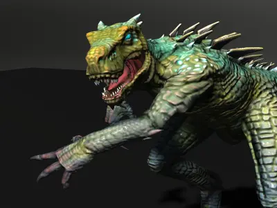 Raptor Animated 3d model  3D model