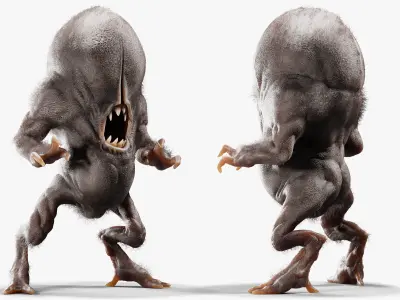 Tick Monster Blender 3D model