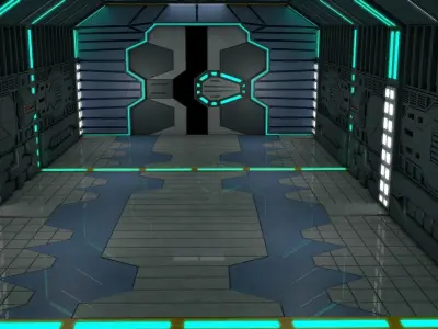 Sci Fi Corridor  3D model