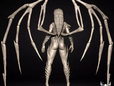 Queen of Blades - Sarah Kerrigan Starcraft 3D print model  3D print model