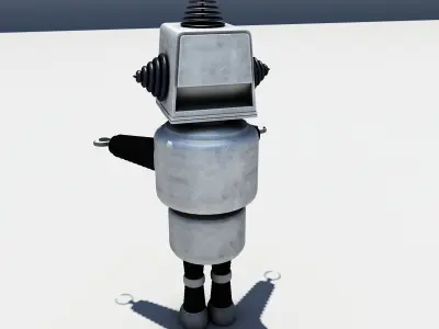 B-Movie Robot Low-poly 3D model