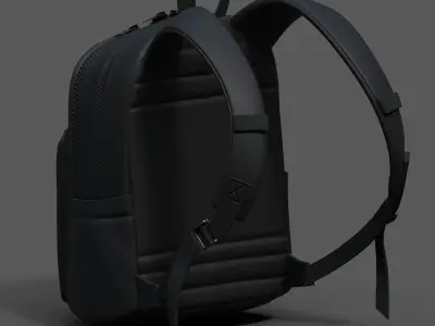 Backpack Camping Generic military combat human fantasy  Low-poly 3D model