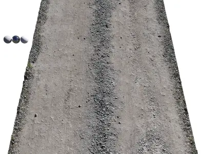 Road collection railroad track with snow 3D Model Pack