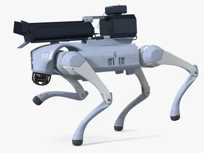  Thermonator Robot Dog Rigged for Cinema 4D 