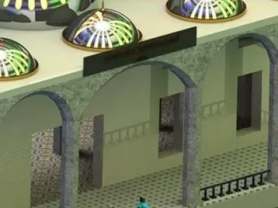 Mosque Infrastructure 3D model