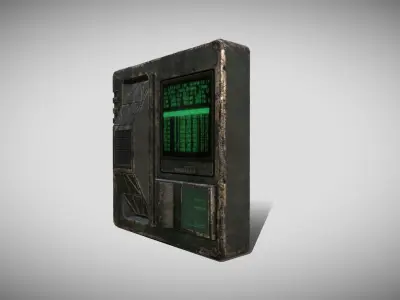 Sci-fi Panel Element Low-poly 3D model get