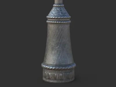 Street Lamp Low-poly 3D model