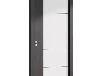 Interior door 1 Low-poly 3D model