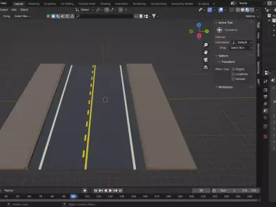 Highway Road Free 3D model
