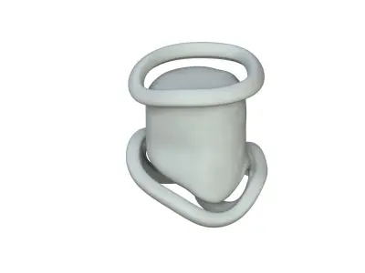 SciFi Shape Object Low Poly Low-poly 3D model 30