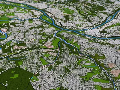 Allegheny City Of USA Low-poly 3D model