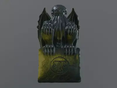 cthulhu statue 3D model