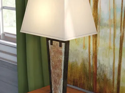 Yosemite Medieval Table Light Lamp 3D model