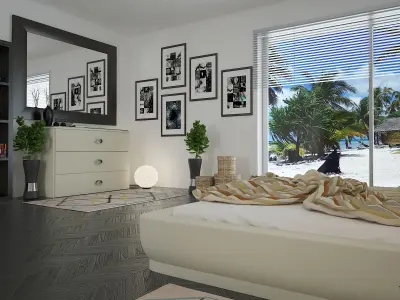 Bedroom - Personal Project - Modern Style 3D model