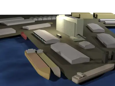 Beirut Port 3D model